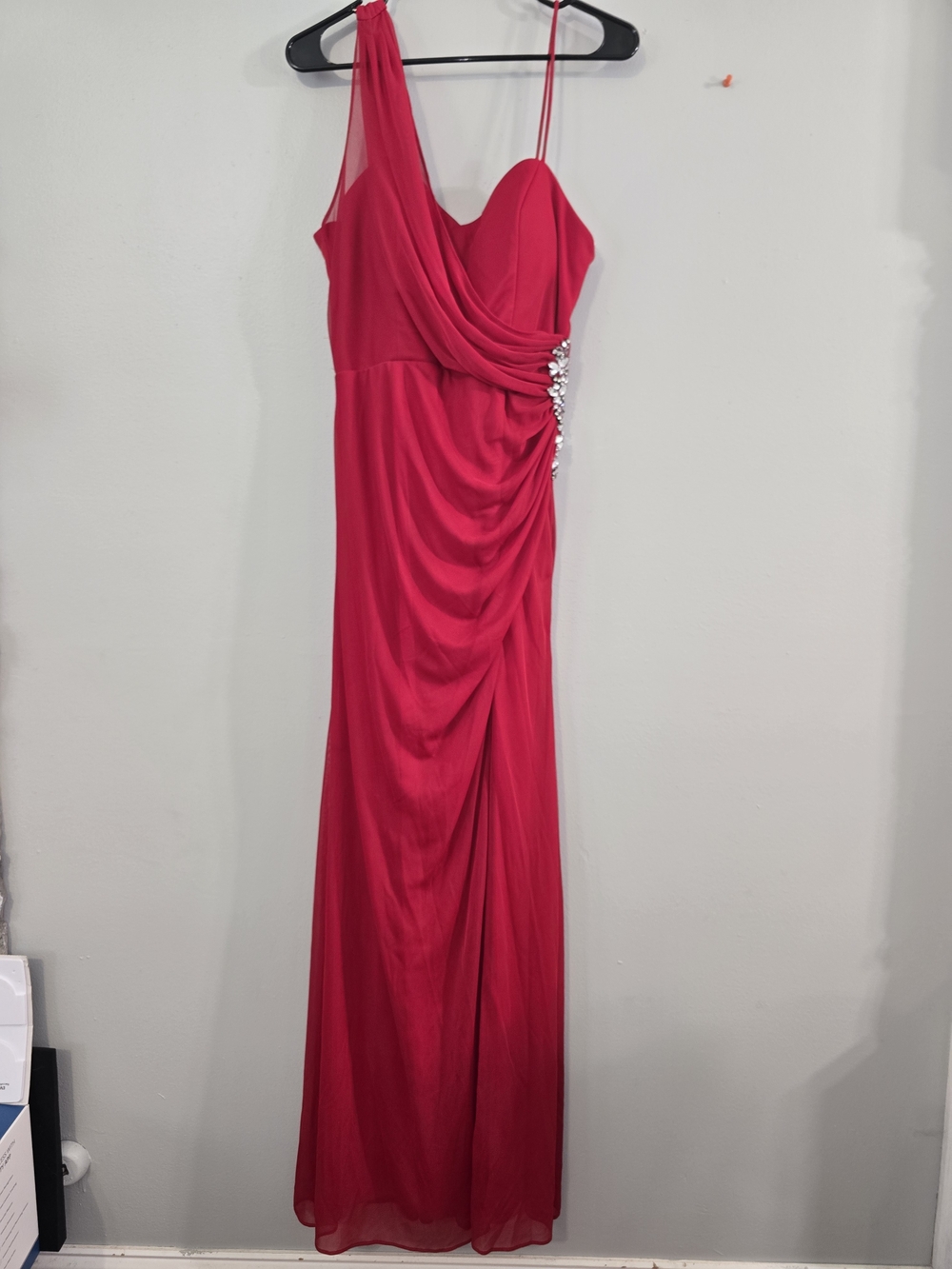 Xscape Red Maxi Gown